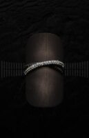 Sortija Oro Amarillo Circonita Blanca y Circonita Negra