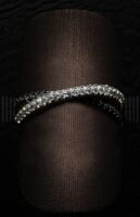 Sortija Oro Amarillo Circonita Blanca y Circonita Negra