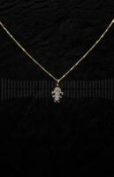 Gargantilla niña oro amarillo y brillantes