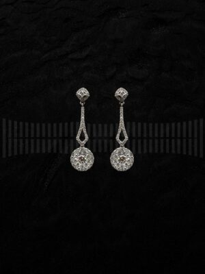 Pendientes Largos Roseta Brillantes