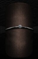 Solitario Oro Blanco y Diamante