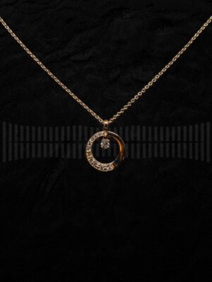 Gargantilla Oro Rosa y Brillantes