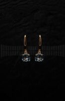 Pendientes Aguamarina y Brillantes