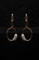 Pendientes Oro Rosa y Brillantes