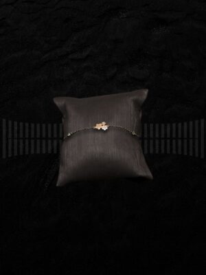 Pulsera Oro Rosa con Hematies y brillantes