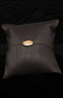 Pulsera Oro Rosa con inicial y brillante