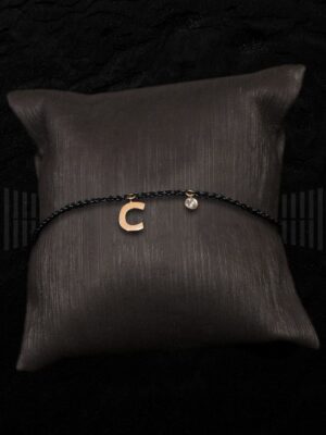 VAR V3146PU _PULSERA CON INICIAL ORO Y BRILLANTES-detalle