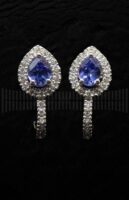 Pendientes Roseta Tanzania y Diamantes