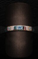 Solitario Oro Rosa tornillos en Oro Blanco brillante