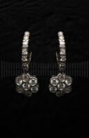 Pendientes de Oro Blanco con Brillantes