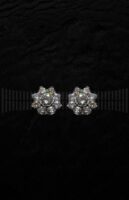 Roseta de Oro blanco con Brillantes