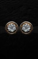 Pendientes Chaton y Brillantes