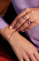 Brazalete de oro blanco y diamantes