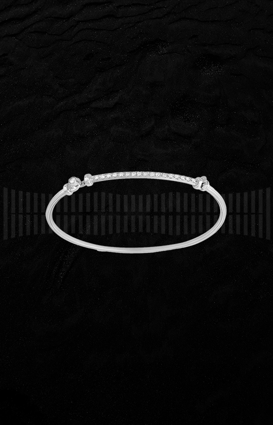 Brazalete de oro blanco y diamantes