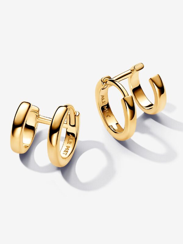 Pendientes de Aro Abrazado Doble