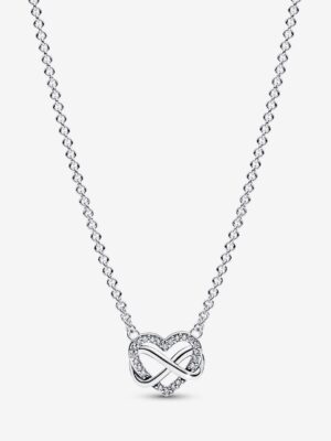 Collar Corazón Infinito Brillante