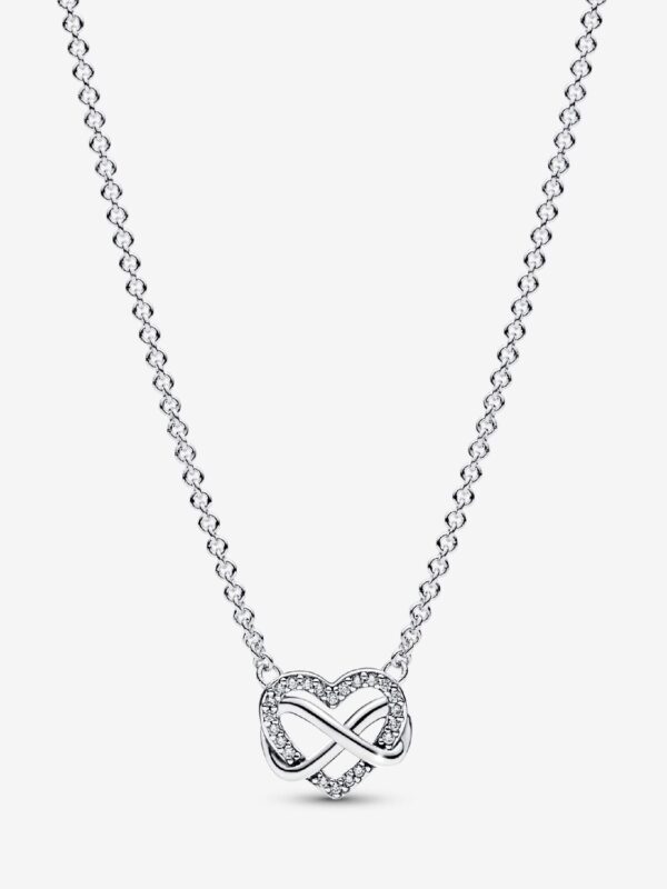 Collar Corazón Infinito Brillante