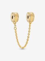 Charm de Clip Cadena de Seguridad del Logotipo de Pandora