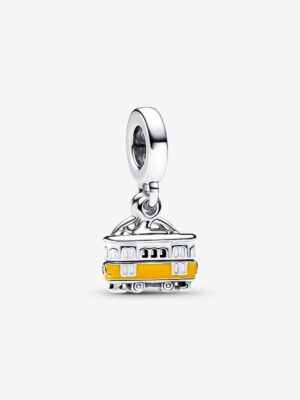 Charm Colgante Doble Grabable Tranvía Lisboa