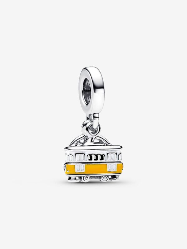 Charm Colgante Doble Grabable Tranvía Lisboa