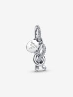 Charm Colgante Nudo Infinito y Pavé