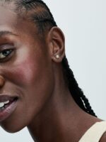 Pendientes de Botón Perla Cultivada de Agua Dulce Tratada de 4,5 mm