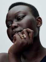 Anillo Abierto Perla Cultivada de Agua Dulce Tratada