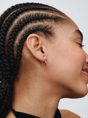 Pendientes de Aro Corazón Asimétrico