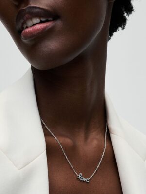 Collar Amor Manuscrito Brillante