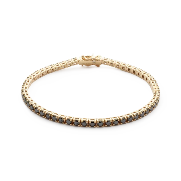 Colección Classics Tennis, Diamante negro 4.30 ct, riviere