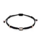 Colección Wolf Macramé Bracelets, Diamante Brown 0.72 Ct, Calaveras