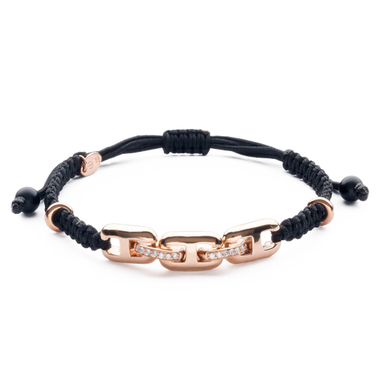 Colección Wolf Macramé Bracelets, Onix, Macramé