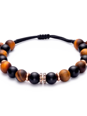 Colección Wolf Big Bracelets, Ojo De Tigre, Cuencas Grandes