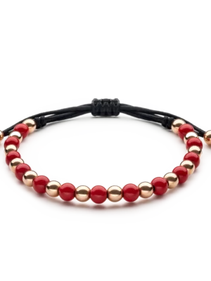 Colección Wolf Small bracelets, P de coral, cuencas pequeñas