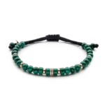 Colección Wolf Small Bracelets, Malaquita, Cuencas Pequeñas