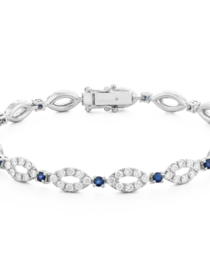 Colección Chain Link, Diamante 2.62 Ct, Zafiro, High Line