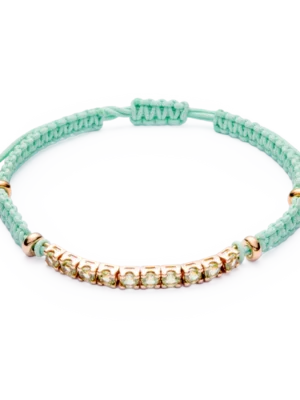 Colección Wolf Macramé Bracelets, Peridoto, Macramé