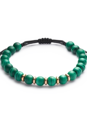 Colección Wolf Small Bracelets, Malaquita, Cuencas Pequeñas