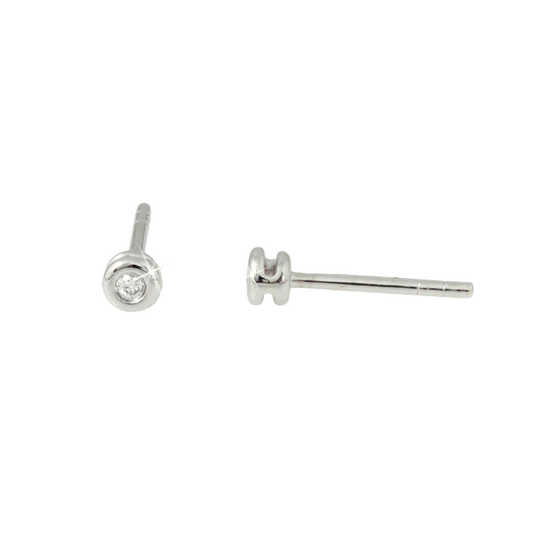 Colección Classic, Diamante 0.03 Ct, Aretes