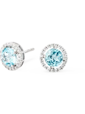 Colección Classic, Diamante 0.25 Ct, Topacio, Botón