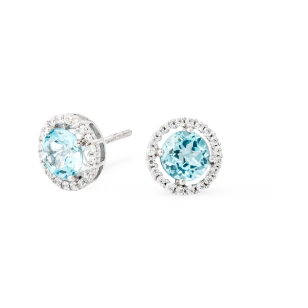 Colección Classic, Diamante 0.25 Ct, Topacio, Botón