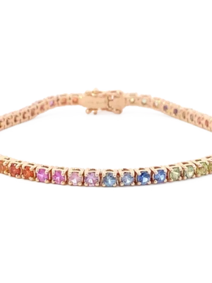 Colección Classics Tennis, Zafiro Y Peridoto, Riviere