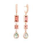 Colección Iconic, Diamante 1.04 Ct, Cuarzo Fume Y Prasiolita, Colgantes