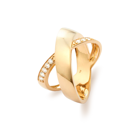 Colección Leaves And Crossed, Diamante 0.16 Ct, Diseñador