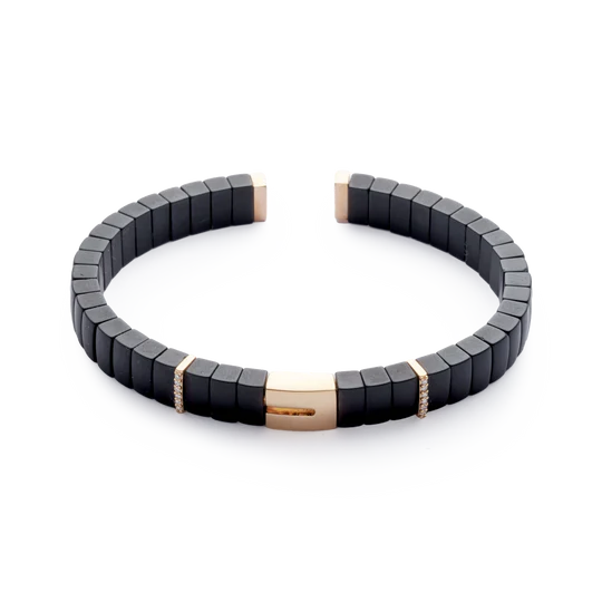 Colección Titanium Soul, Diamante 0.06 Ct, Onix, Titanio