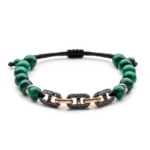 Colección Wolf Big Bracelets, Malaquita, Cuencas Grandes