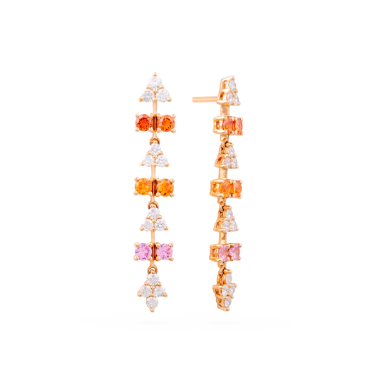 Colección Sunset, Diamante 1.19 Ct, Zafiro, Colgantes