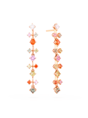 Colección Sunset, Diamante 0.23 Ct, Zafiro Y Peridoto, Colgantes