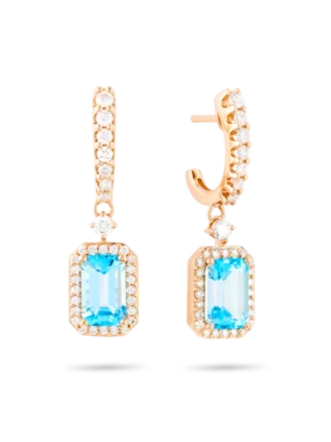 Colección Sunset, Diamante 0.61 Ct, Topacio, Colgantes