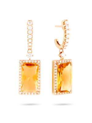 Colección Iconic, Diamante 0.76 Ct, Citrino, Colgantes